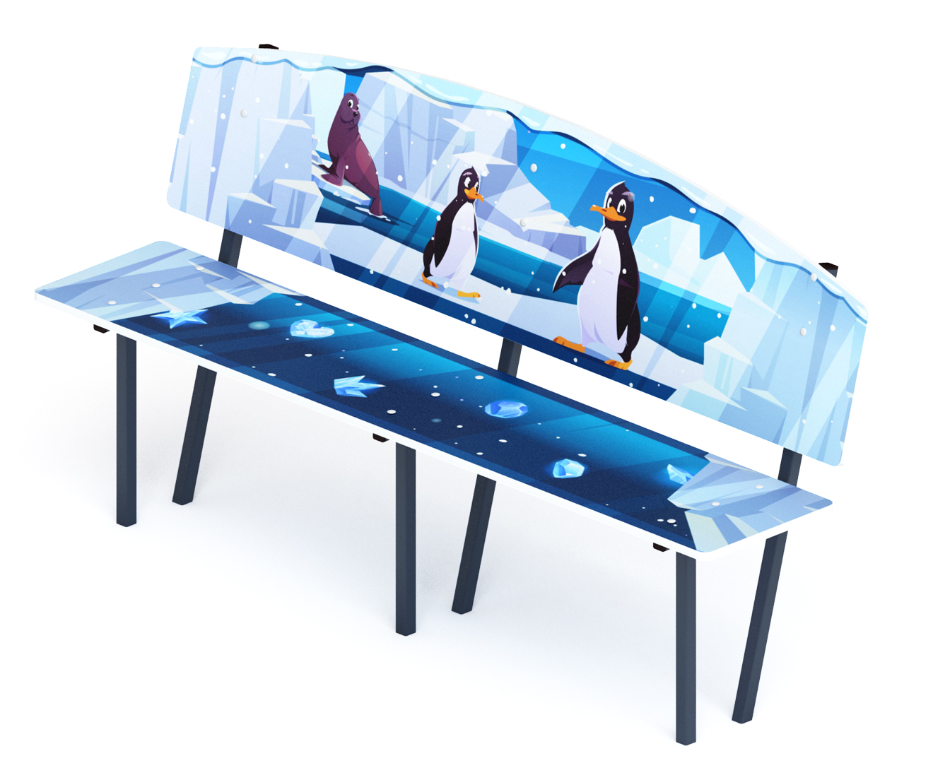 Скамейка детская Снежная королева - МФ 41.01.01-05.И1