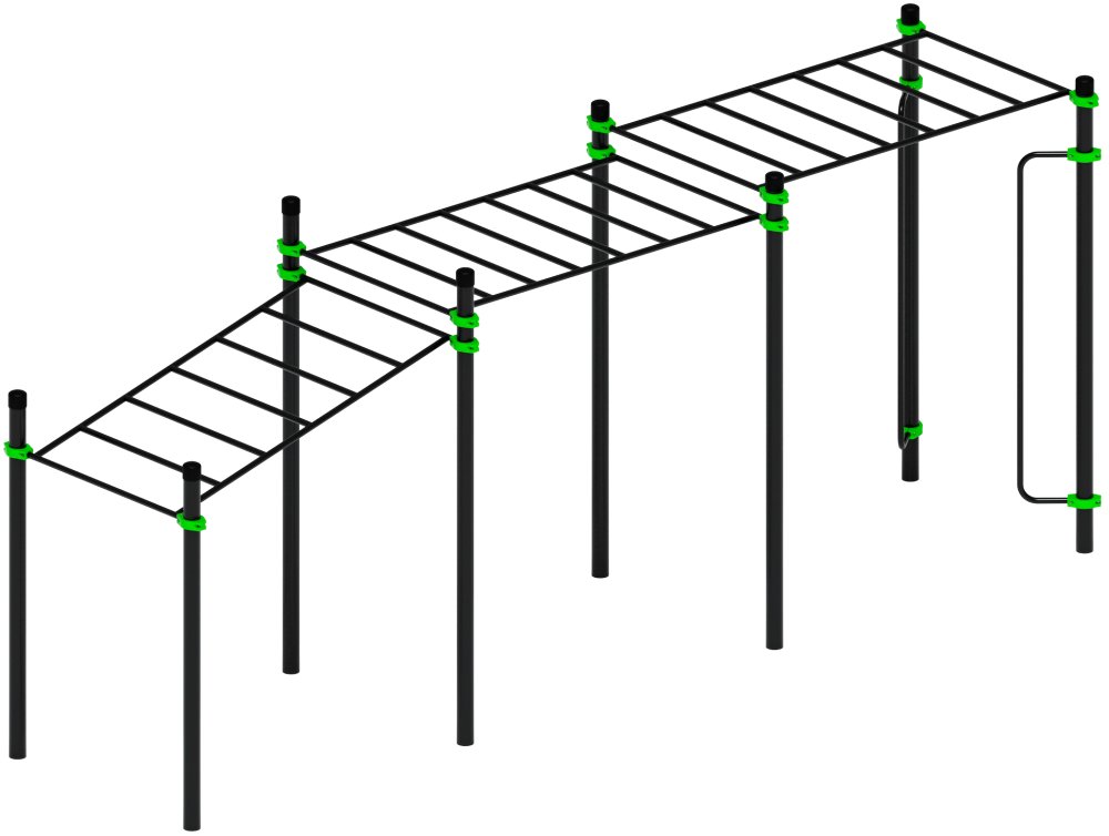 Воркаут ЛОВ 89 зеленый ВТ 101.11-02