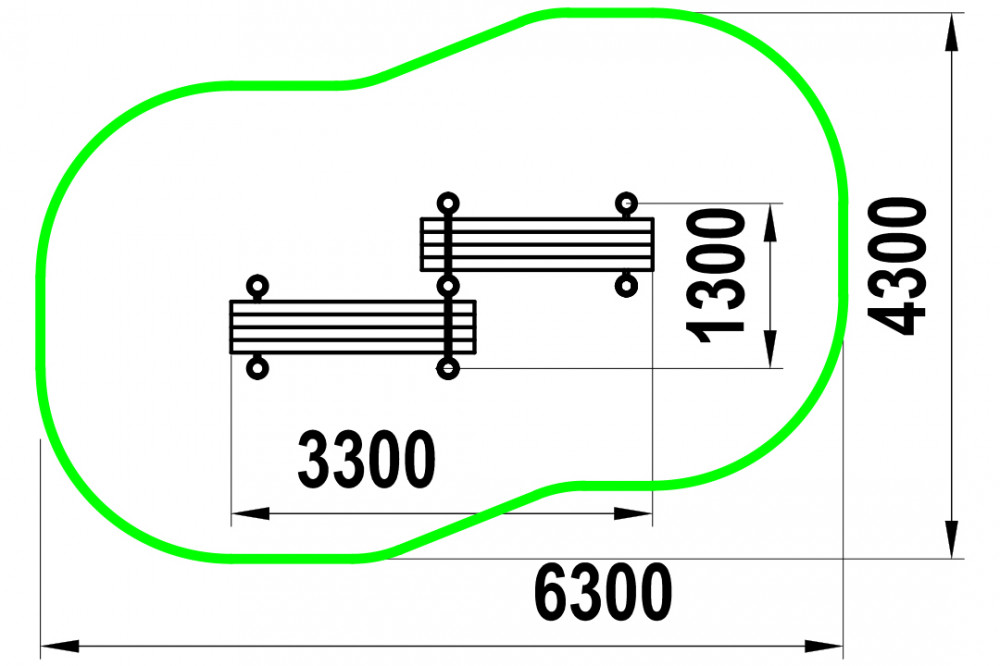Лавки для развития мышц брюшного пресса, разноуровневые W-03-010