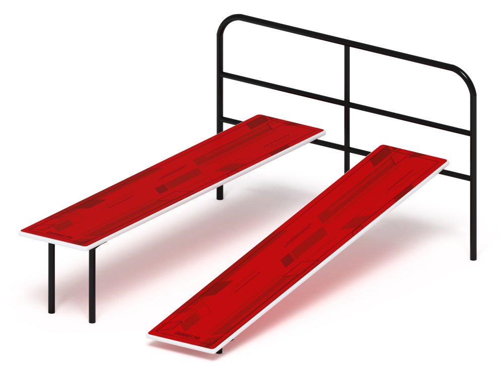 Скамья для пресса двойная (красный) - СО 2.40.04-01