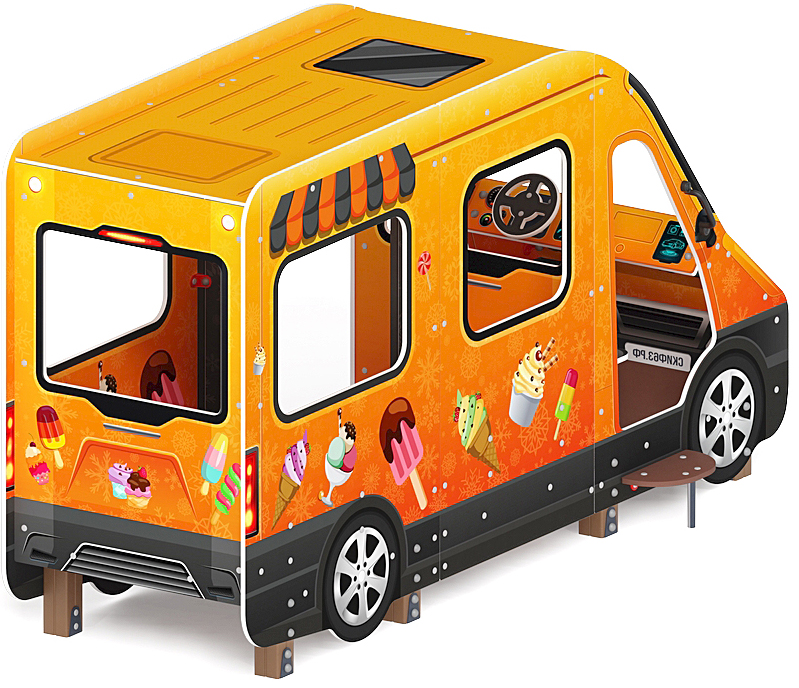 Автобус-мороженое (оранжевый) - Беседка - МФ 10.03.14-01