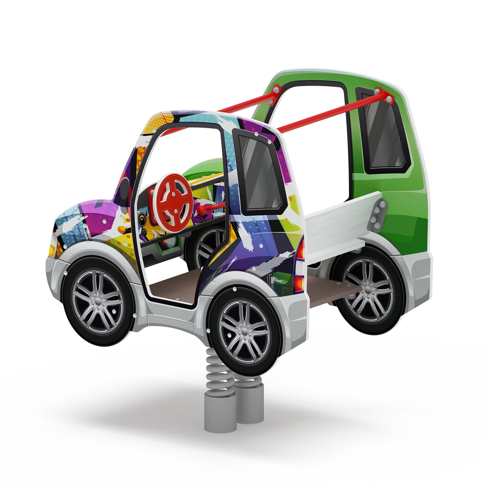 Машинка - Качалка на пружине двухместная машинка - ИО 23.03.01-02