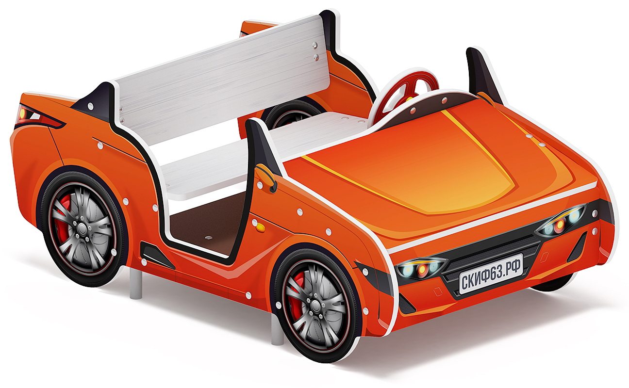 Кабриолет (оранжевый) - Беседка машинка - МФ 10.03.02-01