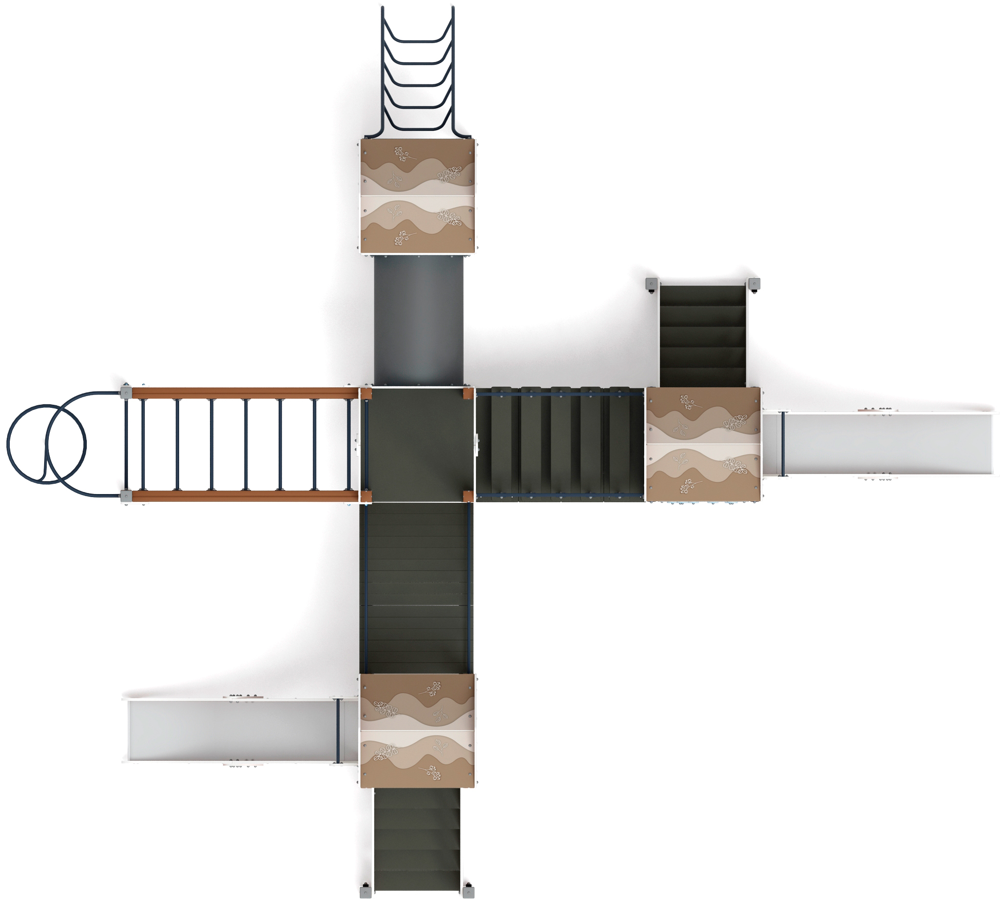 Дворик детства (Алтай) - ДИК 2.01.4.02-24 - Игровой комплекс H=1200