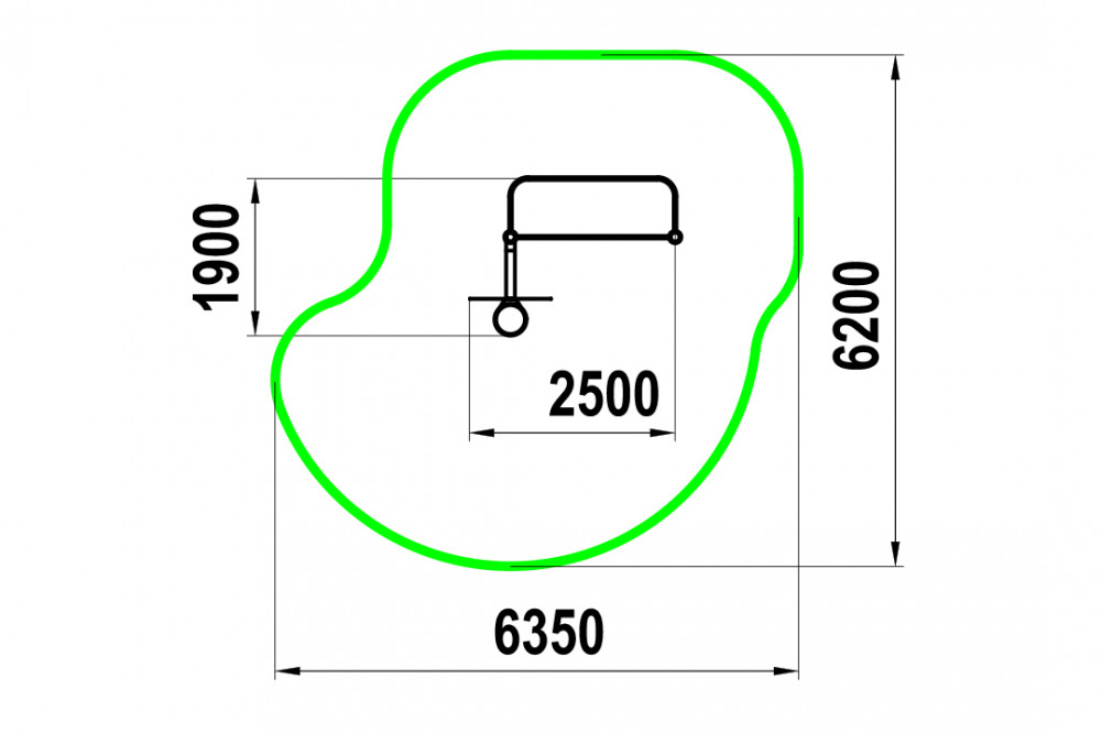 Ворота для игры в мяч и баскетбольная стойка W-06-010