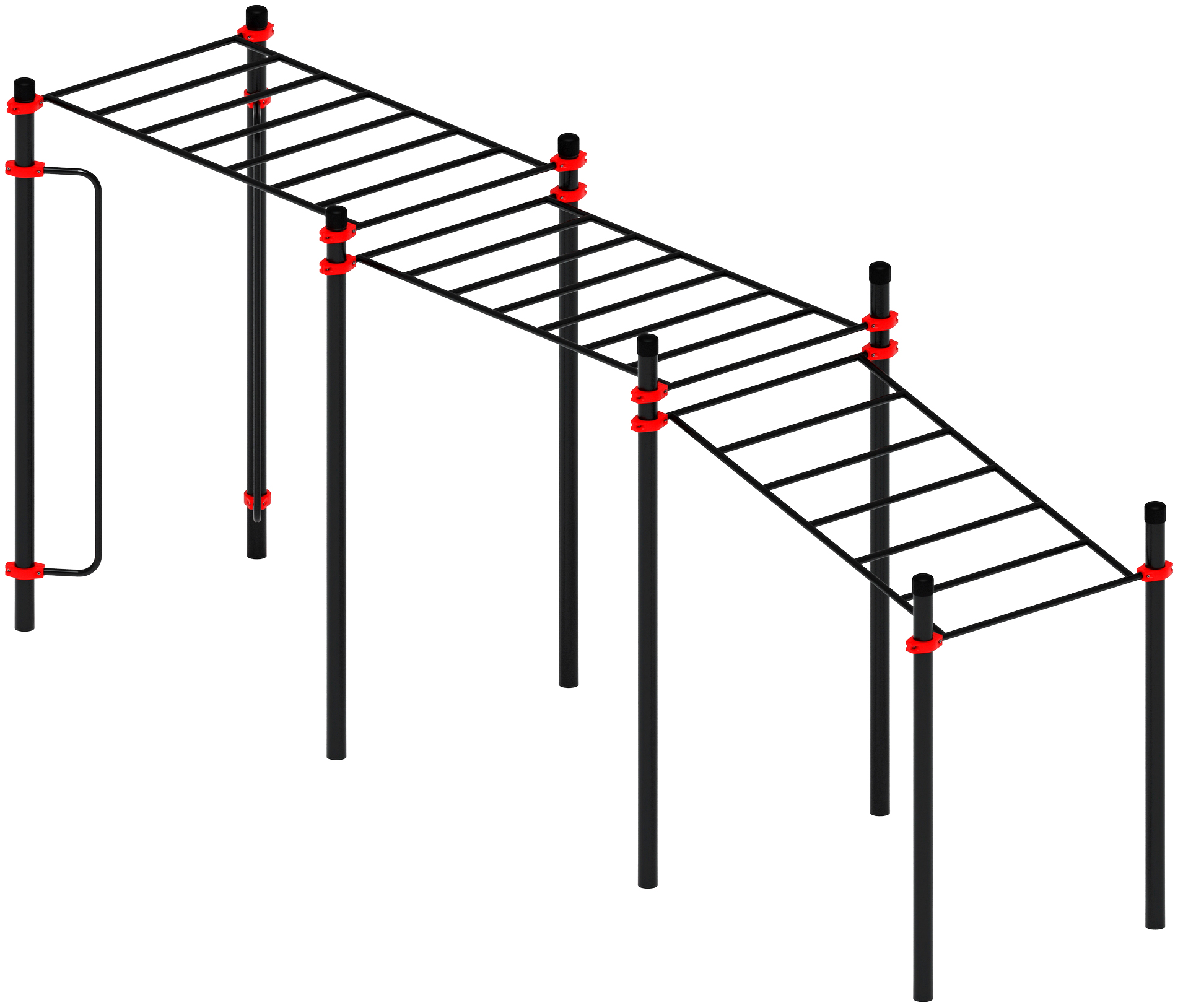 Воркаут ЛОВ 108 красный ВТ 102.11-01