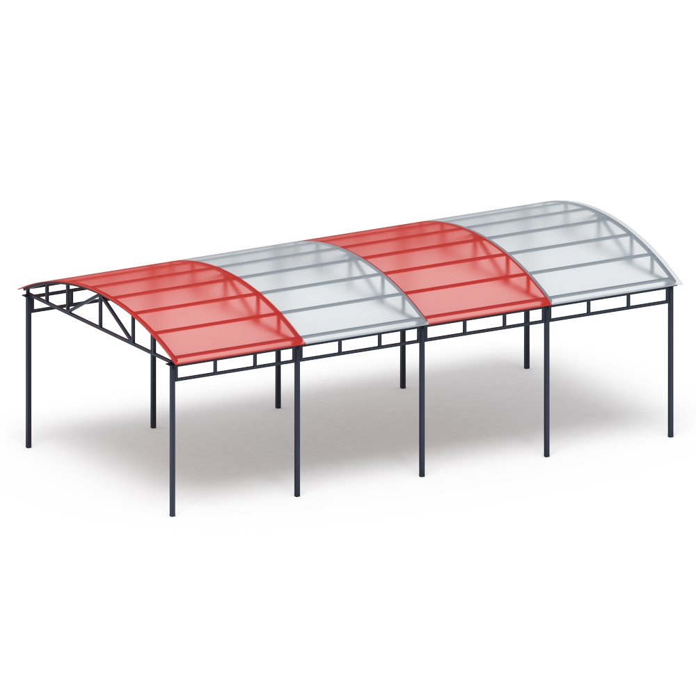 Теневой навес на 8 тренажеров - МФ 752.02 - Спорт