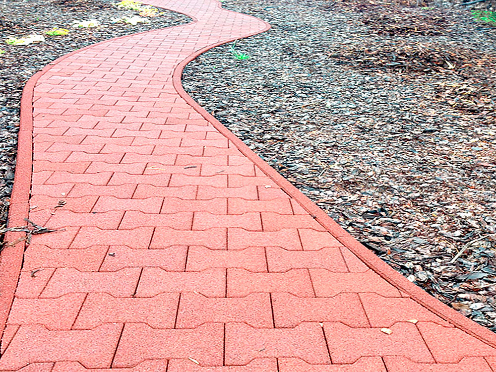 Резиновая брусчатка "Катушка" 40 мм