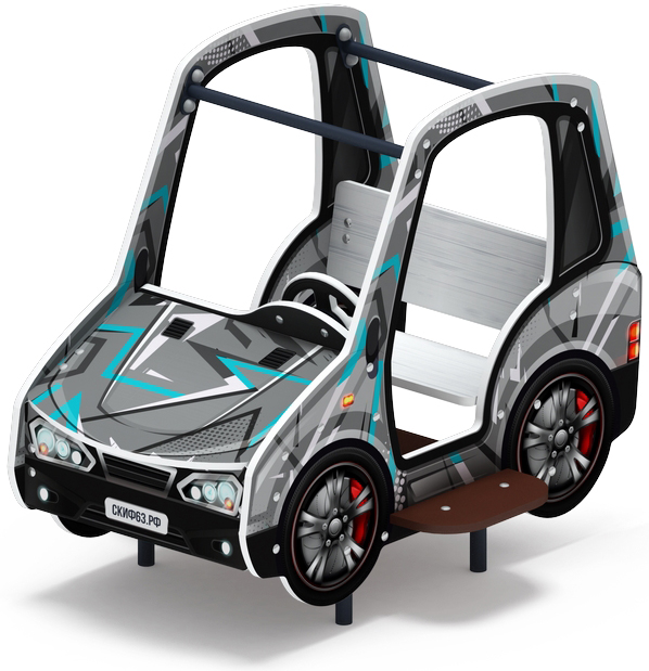 Машинка (серая) - Беседка машинка средняя - МФ 10.03.01-04