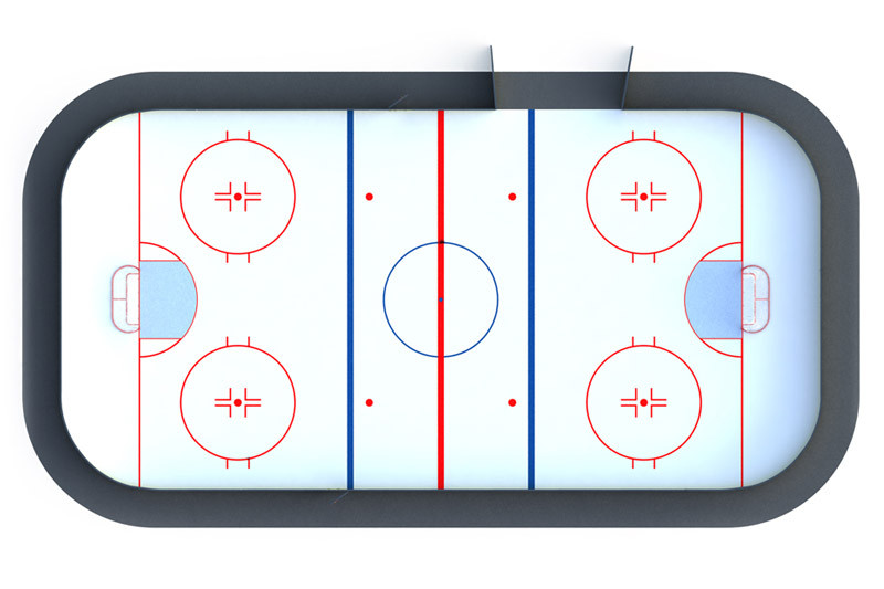 Хоккейная коробка R-3м. защитная сетка Н-1500мм по всему периметру ХОК-1.5