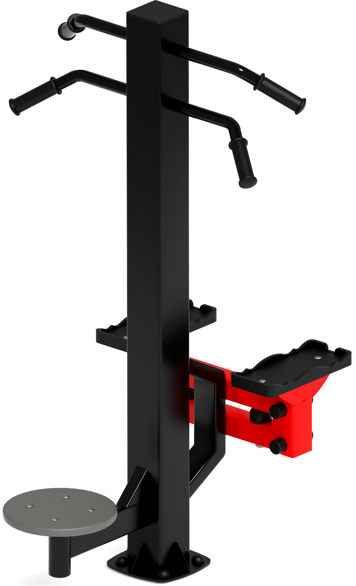 Степ+Твистер (красный) - Уличный тренажер - СТ 019-11