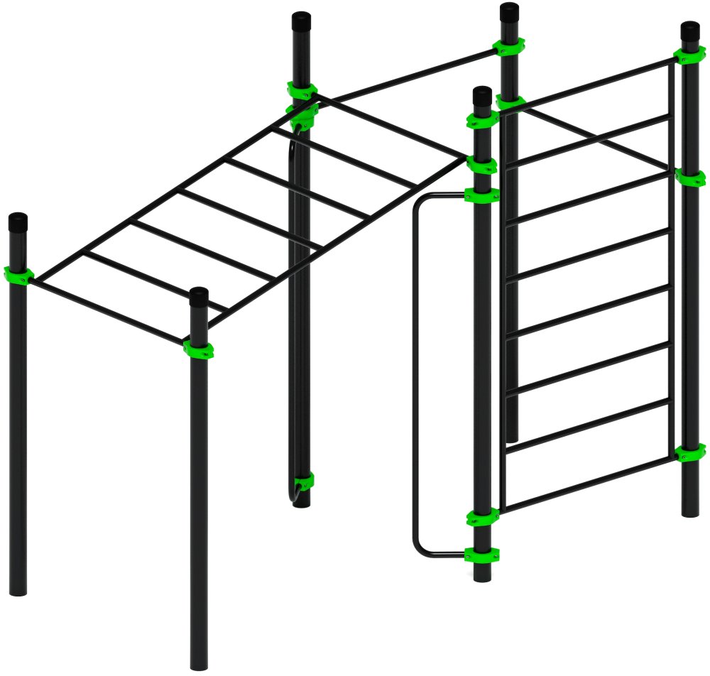 Воркаут ЛОВ 108 зеленый ВТ 102.12-02