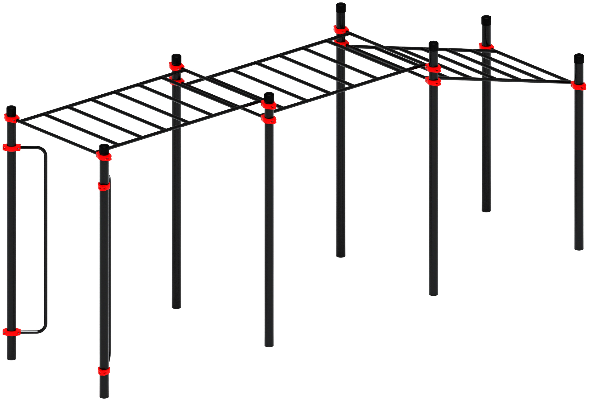 Воркаут ЛОВ 108 красный ВТ 102.11-01