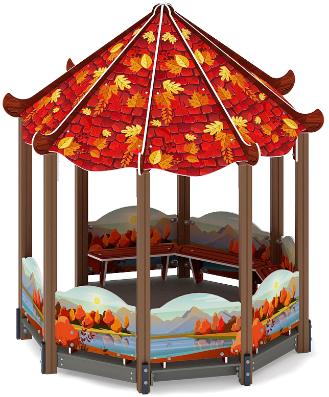 Беседка-пагода Карнавал (Осень) - МФ 10.22.01-20