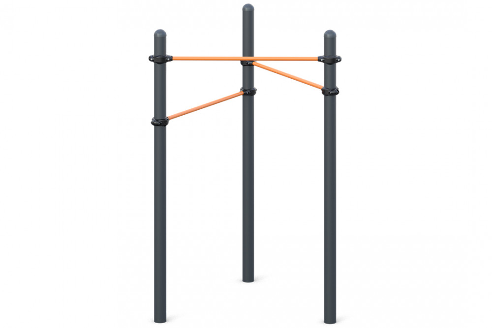 Три разноуровневых турника W-02-005