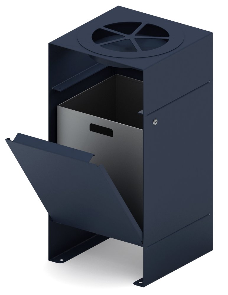 Урна парковая с пепельницей - МФ 50.02.05  (под анкера)