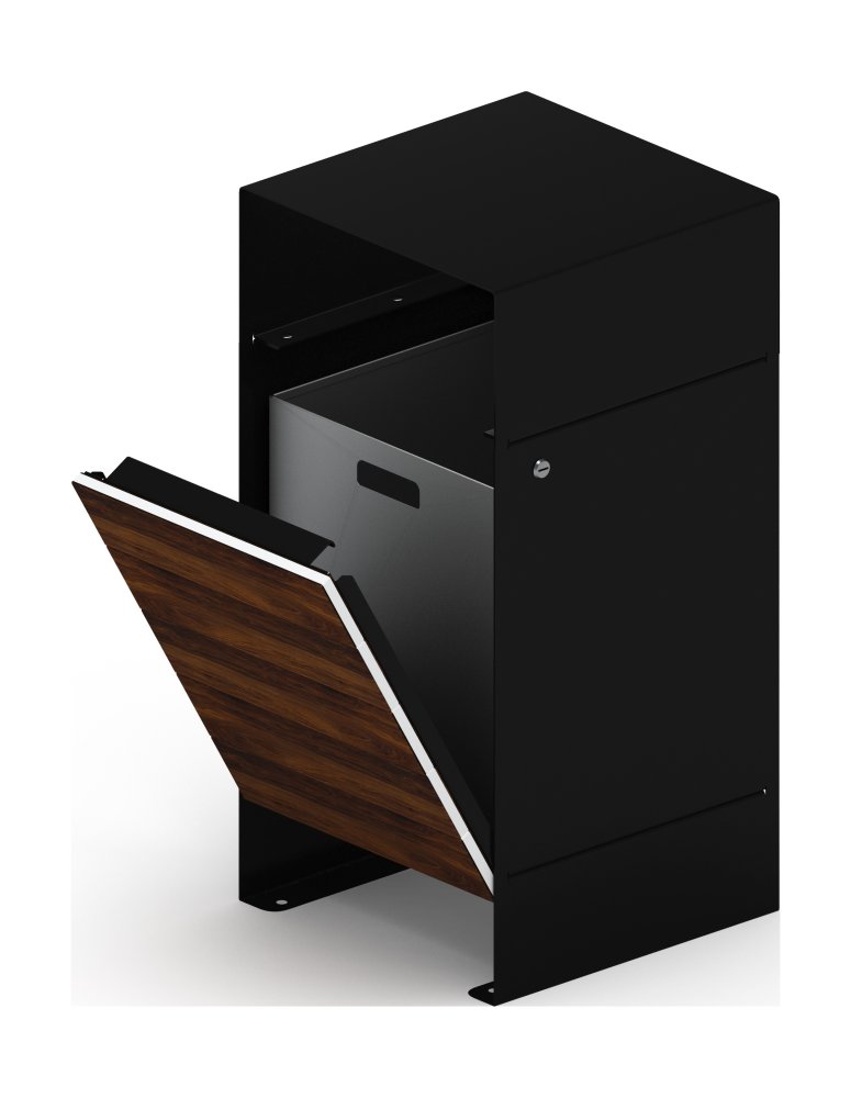 Урна парковая (черная) - МФ 50.02.03-01  (под анкера)