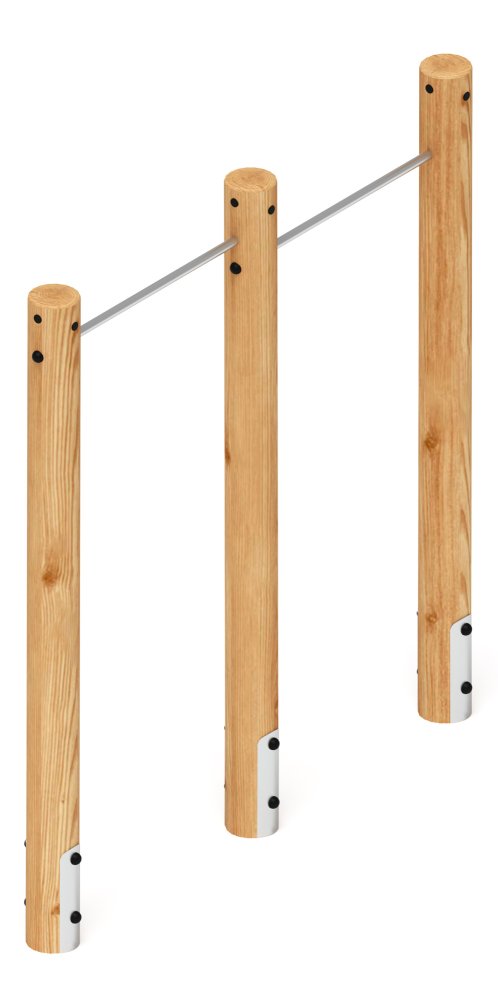 Турник взрослый двойной (лиственница) СО 2.20.09-Л