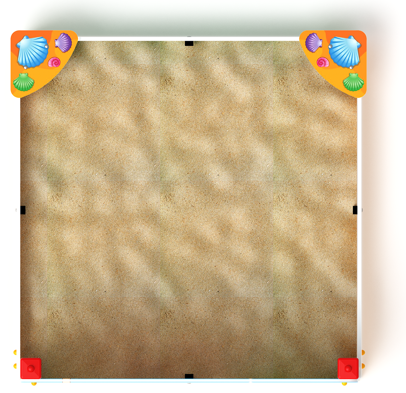 Песочница средняя с ограждением Улитка (Ракушки) - ИО 5.01.02-02