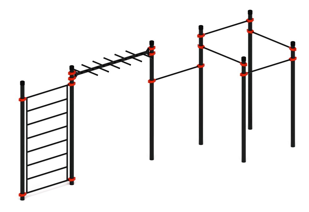 Воркаут 108 красный ВТ 12.22-01