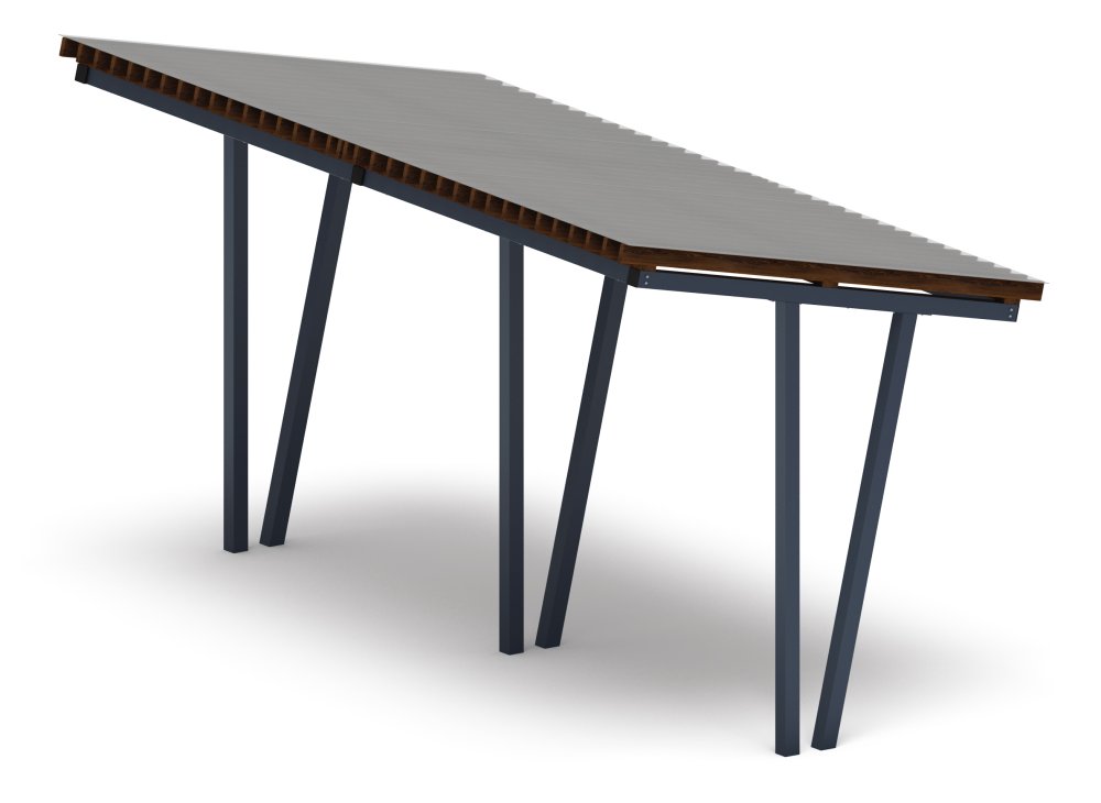 Пергола тент (наклоная) - МФ 77.03.02 /с поликарбонатом/