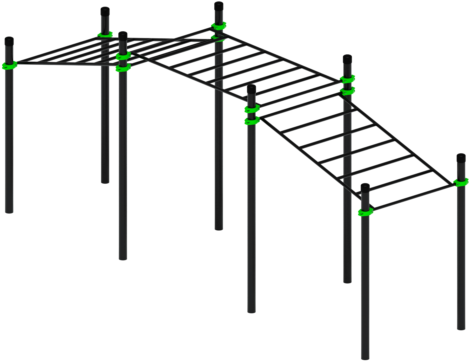 Воркаут ЛОВ 108 зеленый ВТ 102.22-02