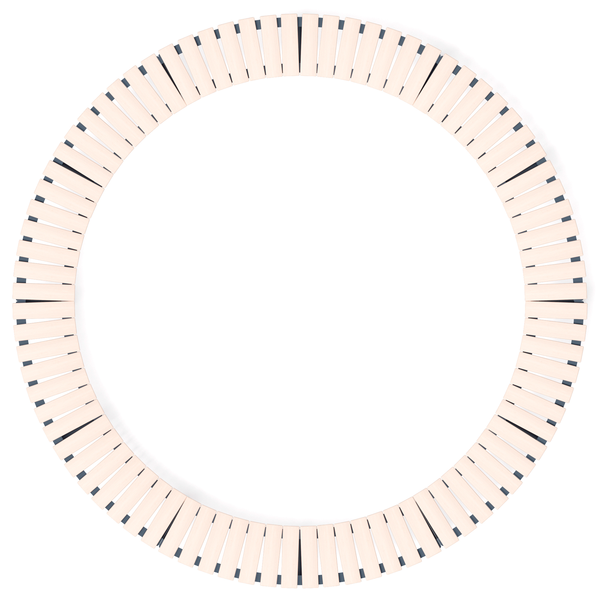 Модульная скамья радиальная (беленый дуб) МФ 42.01.26-01
