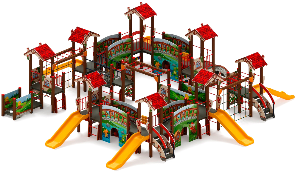 В гостях у сказки горка пластиковая Н 900 ДИК 1.05.01-31