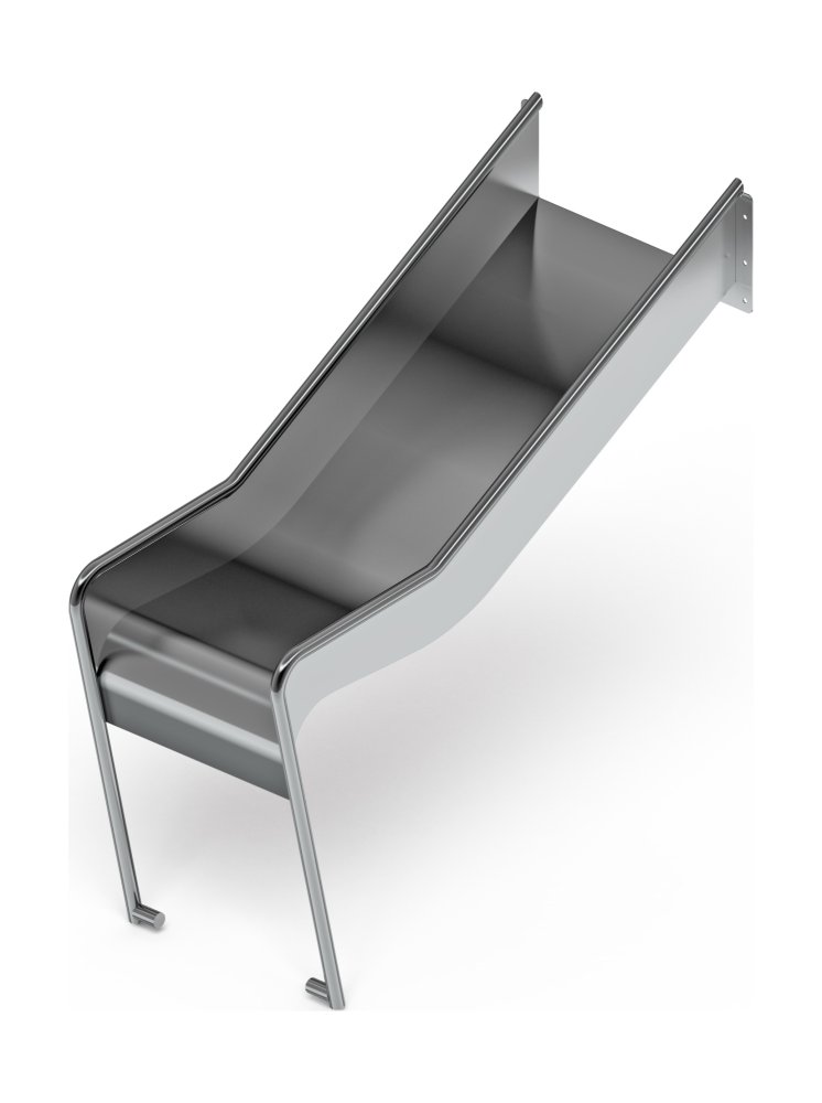 Горка из нержавеющей стали приставная 600 SNP 600.470-02