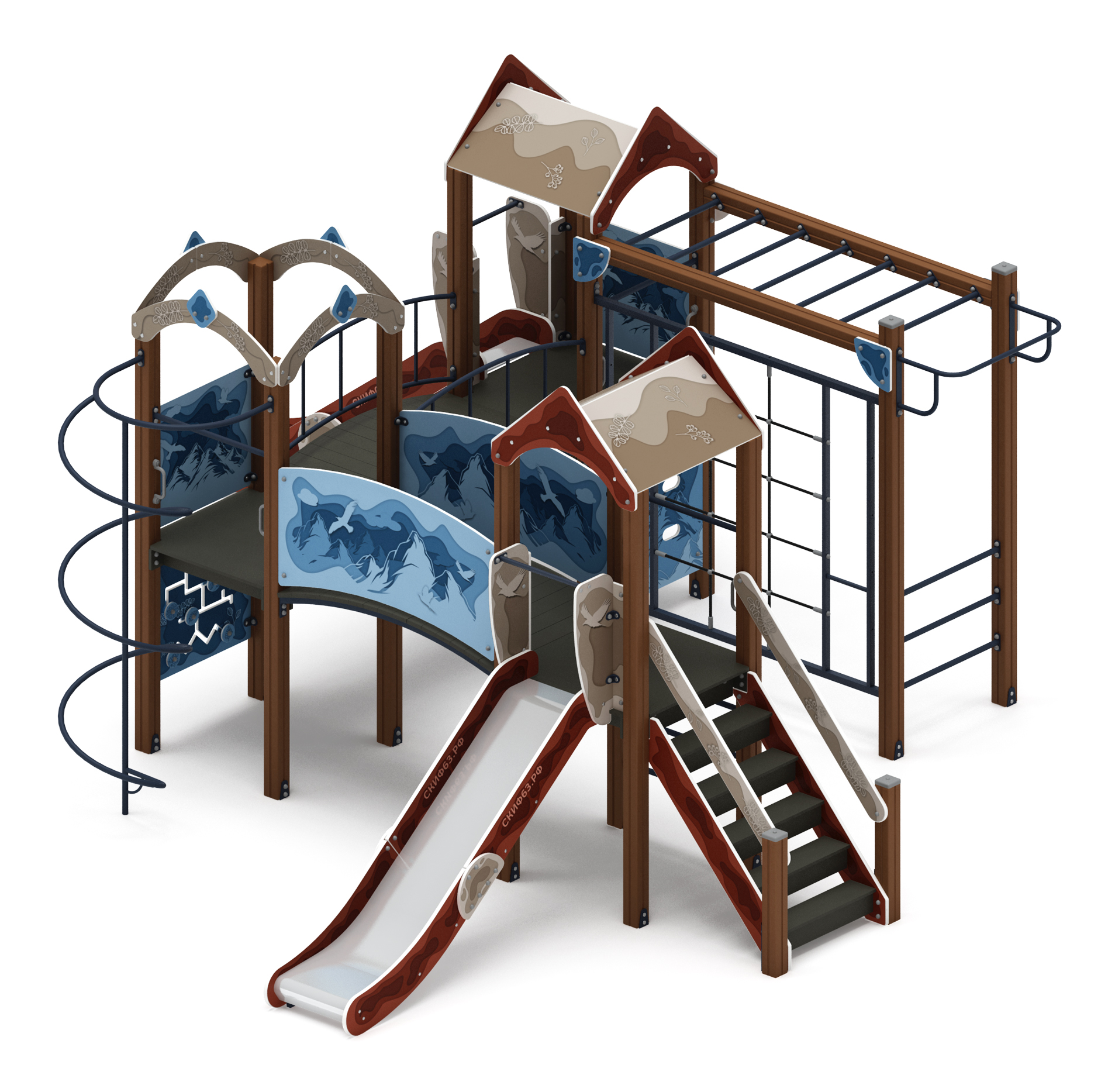 Городок (Алтай) - ДИК 2.01.3.01-04 - Игровой комплекс H=1200