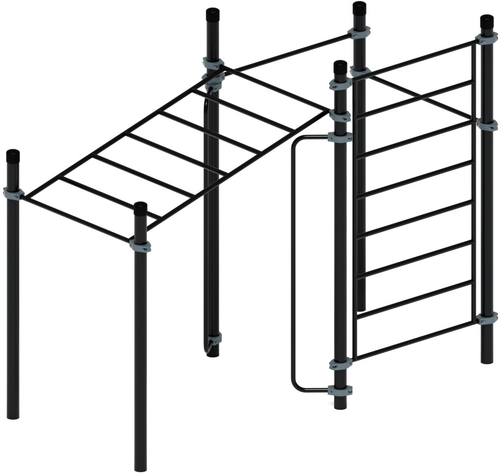 Воркаут ЛОВ 108 серый ВТ 102.12-03