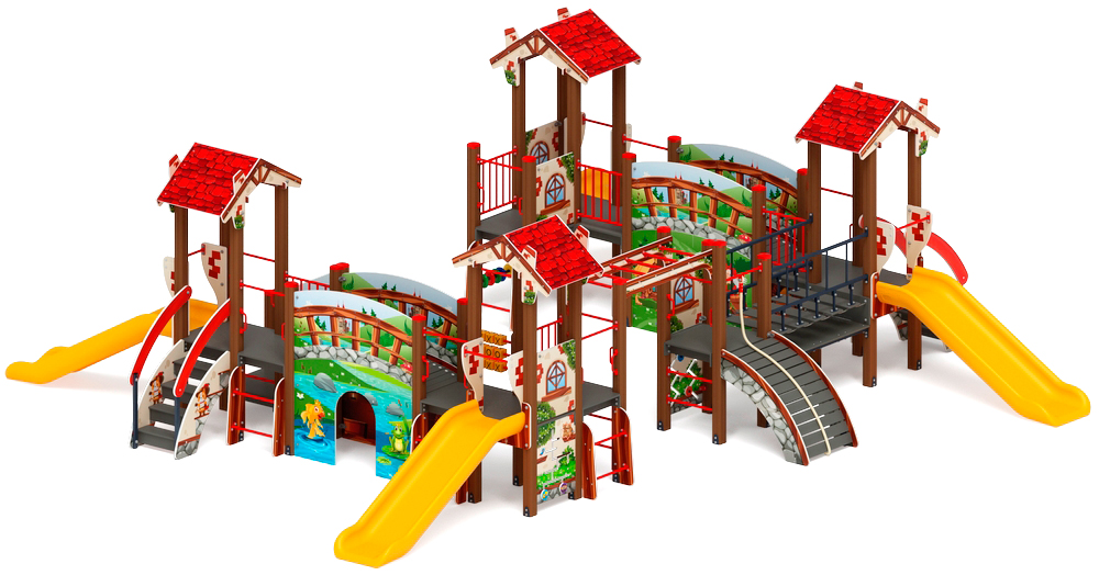 В гостях у сказки горка пластиковая Н 900 ДИК 1.05.01-30