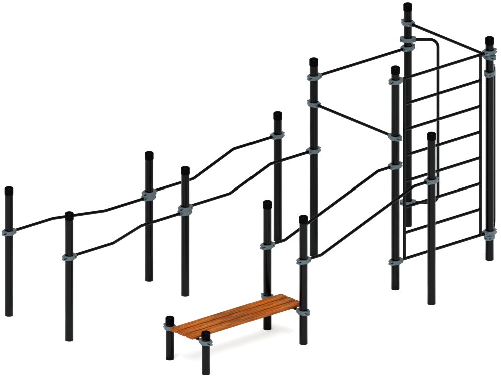 Воркаут ЛОВ 108 серый ВТ 102.13-03