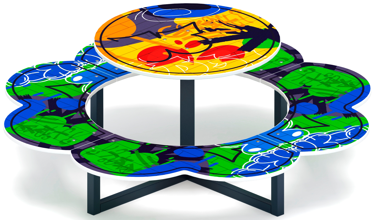 Столик детский Ромашка (граффити) МФ 31.01.10-03