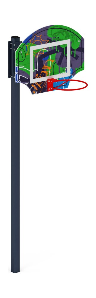 Стойка баскетбольная мини (граффити) - СО 1.70.01-03