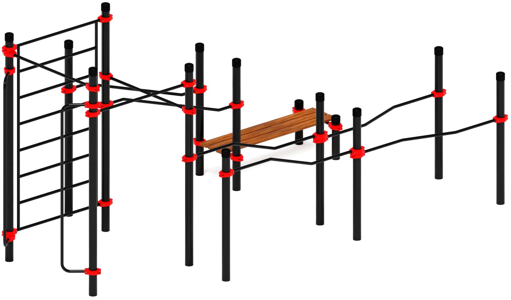 Воркаут ЛОВ 108 красный ВТ 102.13-01