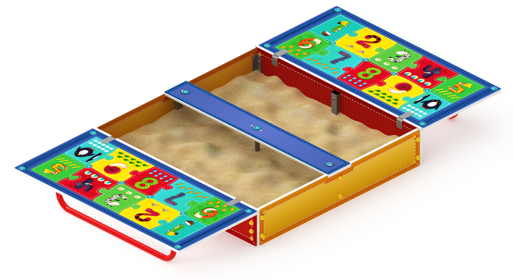 Песочница с крышкой средняя (Арифметика) - ИО 5.01.11-03