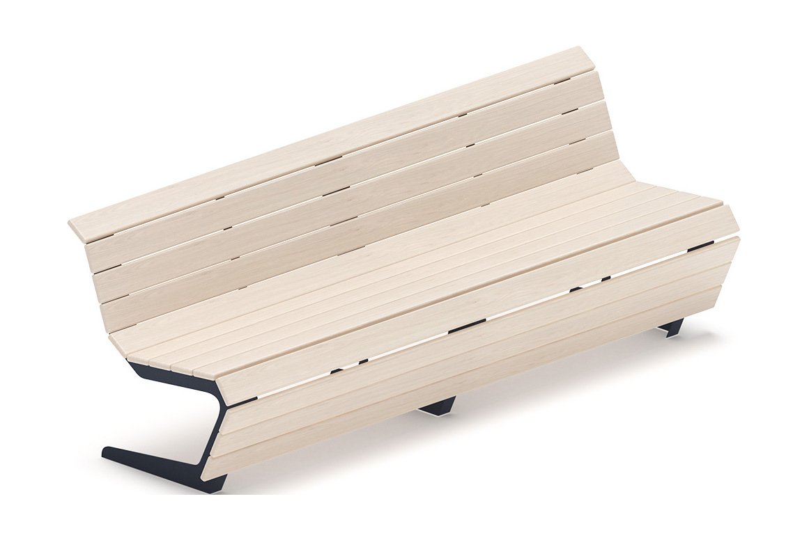 Скамья - МФ 42.02.02-21 (Беленый дуб) Д:2400  (под анкера)