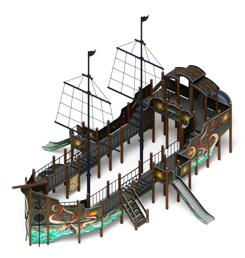 Флагман (Летучий Голландец) - ДИК 2.03.3.03-11 - Игровой комплекс - H=1200 H=1500 H=2000