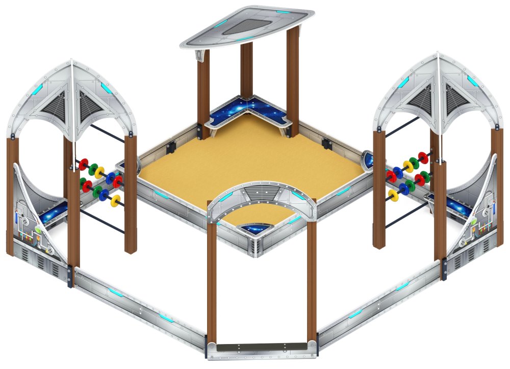 Песочный дворик Космопорт (Серый) - ИО 6.14.02-01