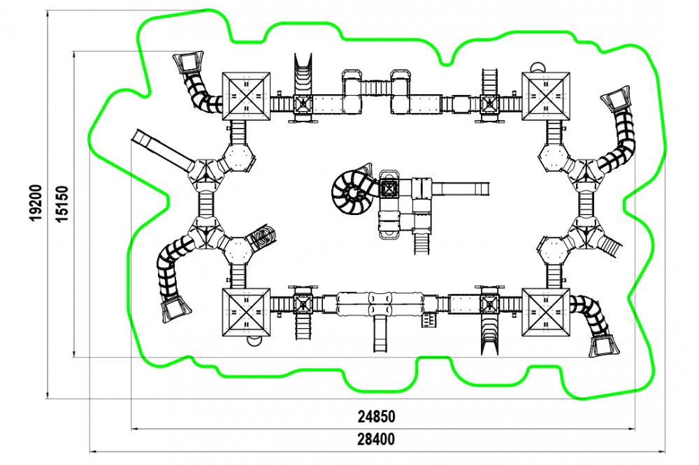 Игровой комплекс "Сказочный Город" ИКС-1.85