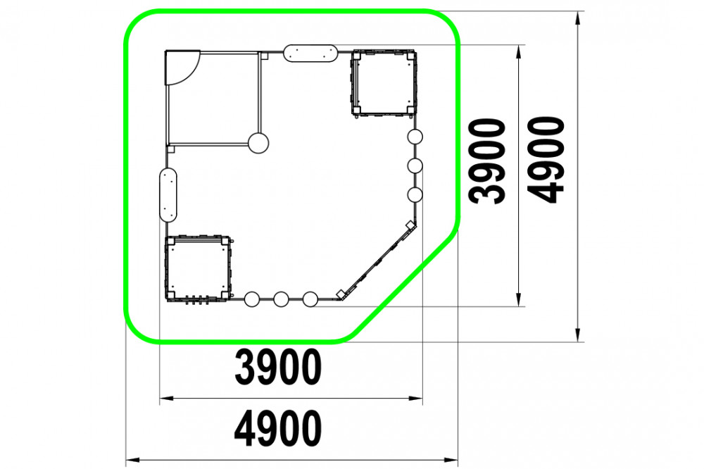 Песочница "Лес" МФ-1.110