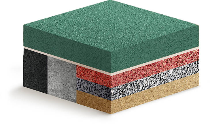 Покрытие из каучуковой крошки Kids Select изумрудное