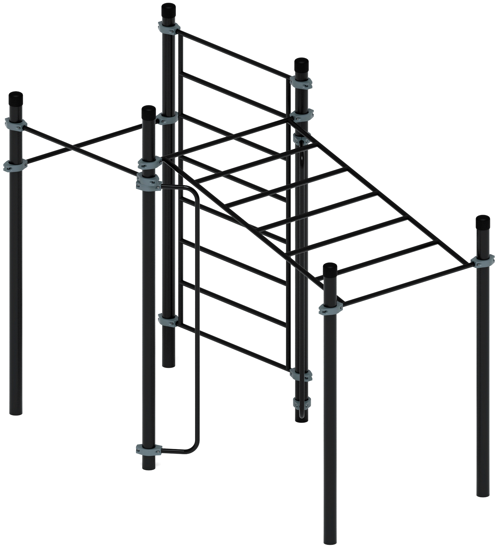 Воркаут ЛОВ 108 серый ВТ 102.12-03