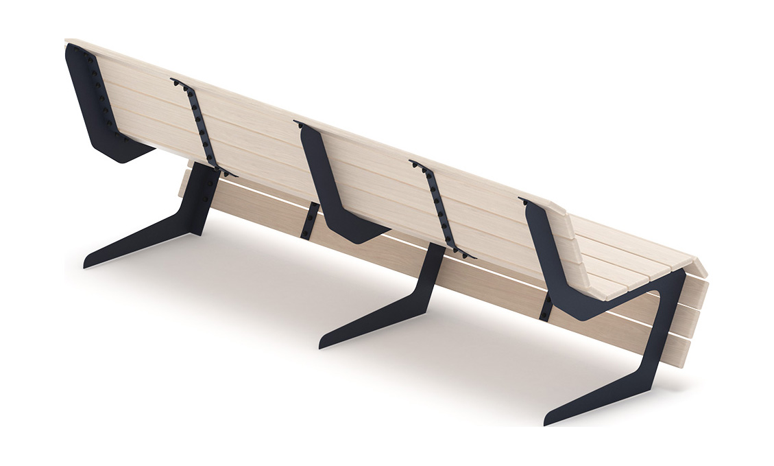 Скамья - МФ 42.02.02-21 (Беленый дуб) Д:2400  (под анкера)