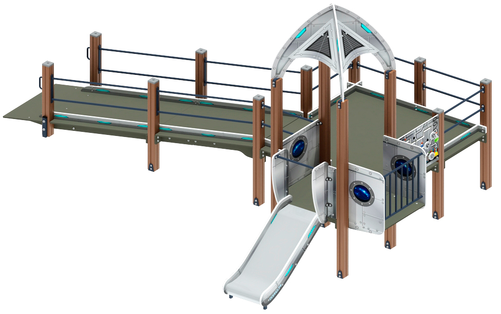 Забота Космопорт (серый) горка Н 750 ДОВ 20.14.03-02