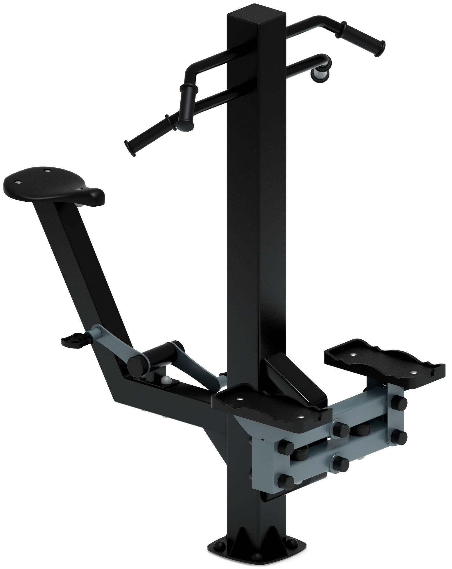 Степ+Вело (серый) - Уличный тренажер - СТ 018-13