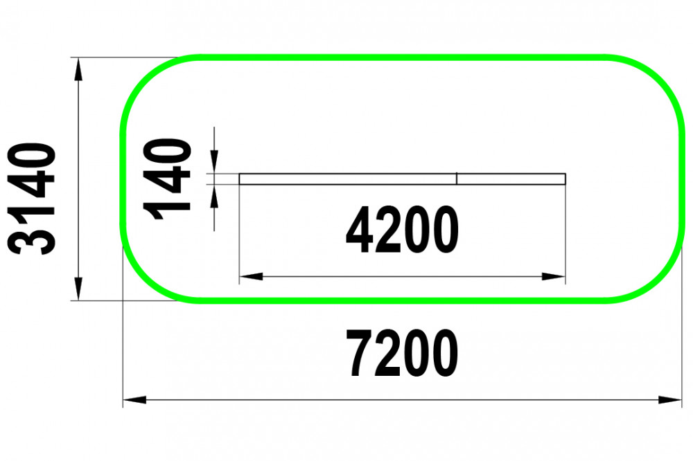 Бревно гимнастическое ББ-1.8