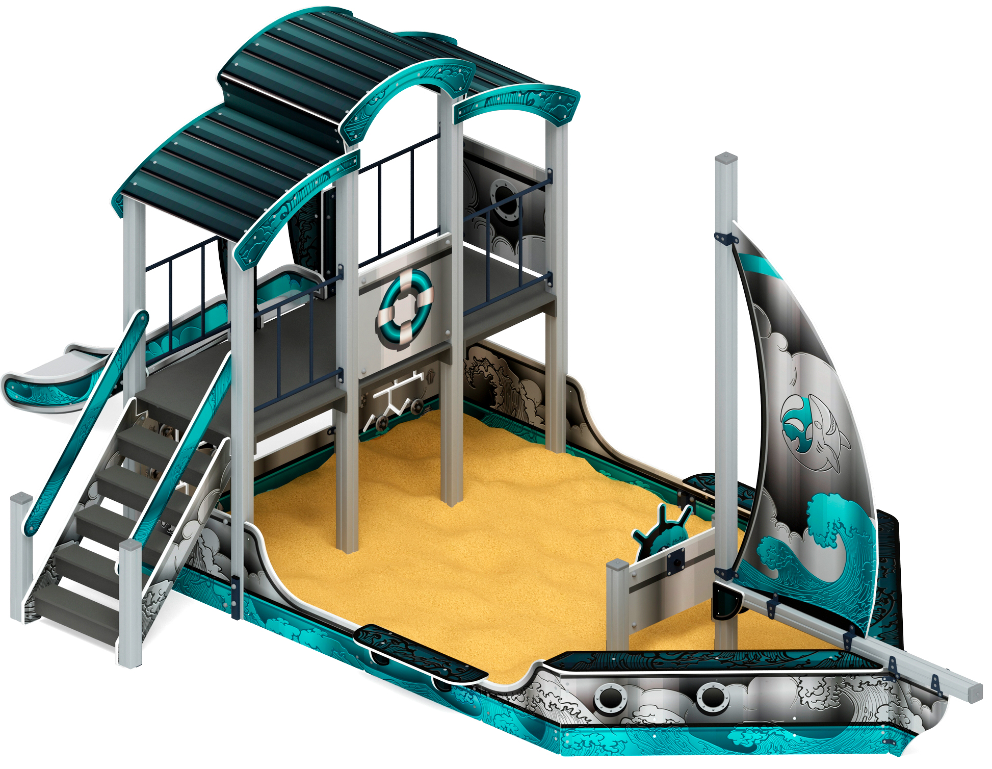 Парусник (Лагуна) - ДИК 2.03.3.01-05 - Игровой комплекс Н=1200