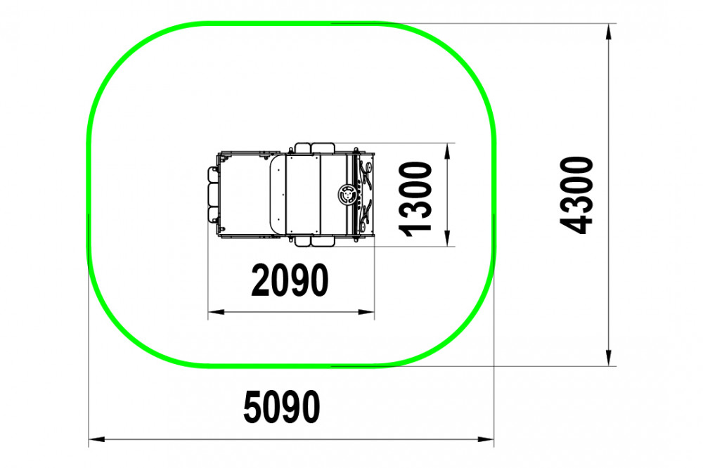 Грузовик без ската МФ-1.4.1
